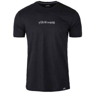 100% Cotton Men's Solid Color T-Shirt with Stylish Logo Simple Look Tee Size L